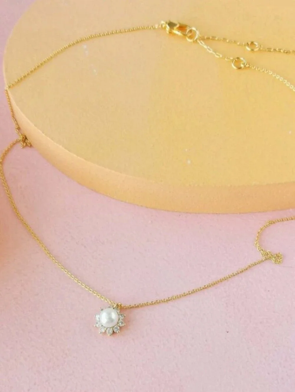 kate spade Gold Pearl Sunburst Pendant Necklace